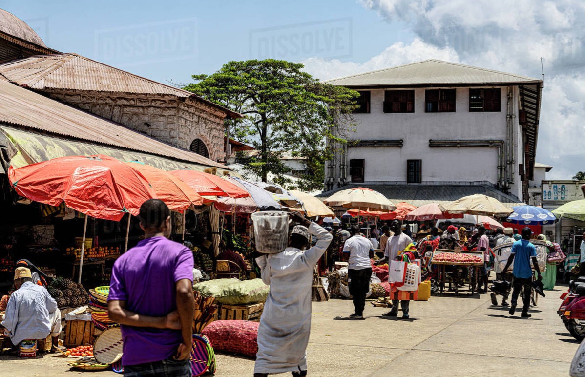 One Of A Longest Local Market In East Africa - Darajani Zanzibar